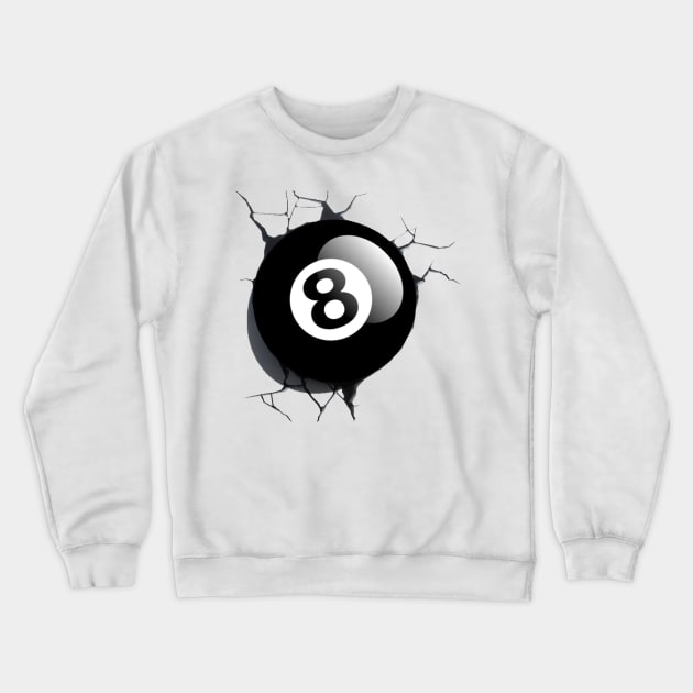 Eight Ball Crewneck Sweatshirt by Reinrab